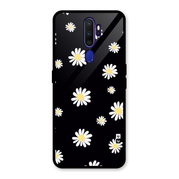 Simple Sunflowers Pattern Glass Back Case for Oppo A9 (2020)