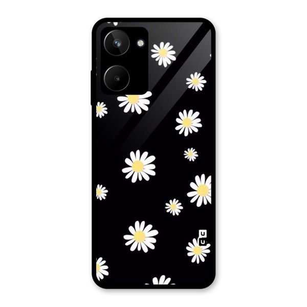 Simple Sunflowers Pattern Glass Back Case for Realme 10