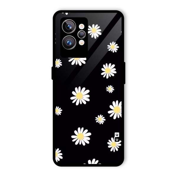 Simple Sunflowers Pattern Glass Back Case for Realme GT2 Pro