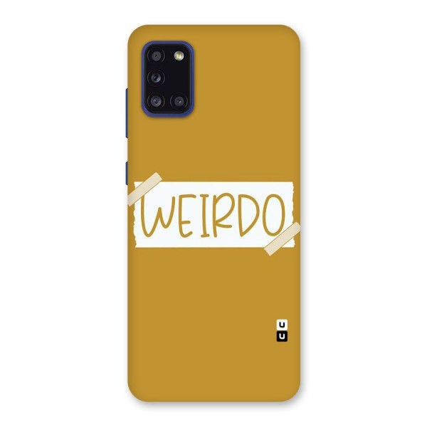 Simple Weirdo Back Case for Galaxy A31