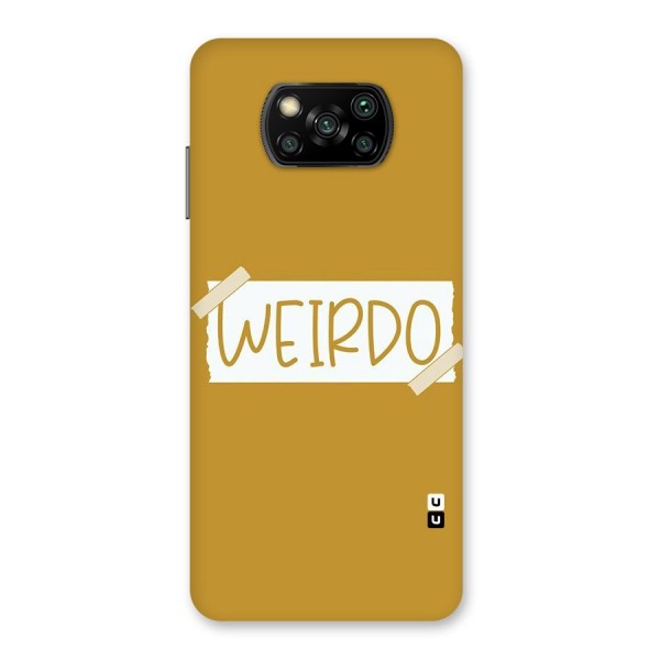 Simple Weirdo Back Case for Poco X3