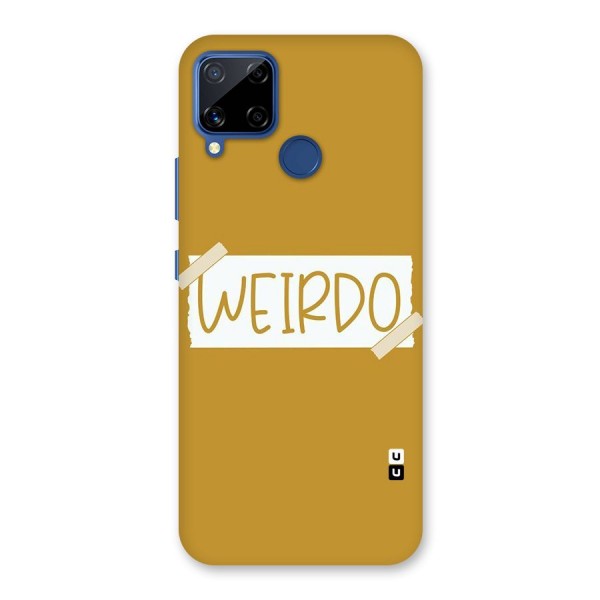 Simple Weirdo Back Case for Realme C15