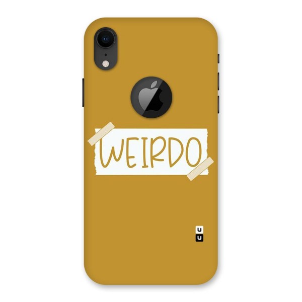 Simple Weirdo Back Case for iPhone XR Logo Cut