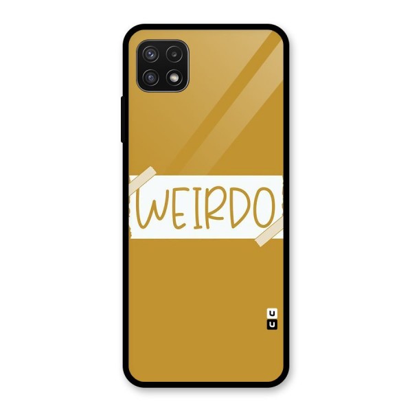 Simple Weirdo Glass Back Case for Galaxy A22 5G