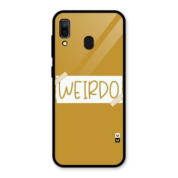 Simple Weirdo Glass Back Case for Galaxy A30