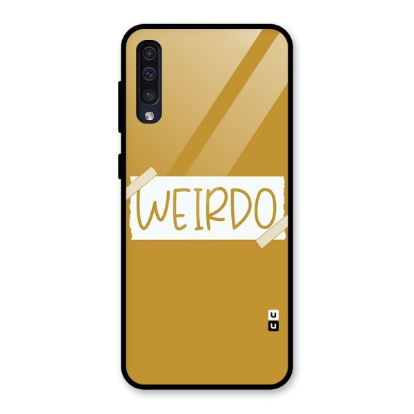 Simple Weirdo Glass Back Case for Galaxy A50s