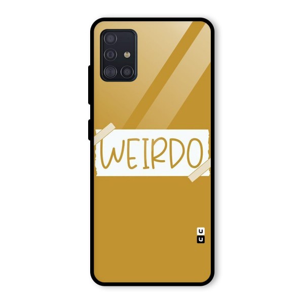 Simple Weirdo Glass Back Case for Galaxy A51