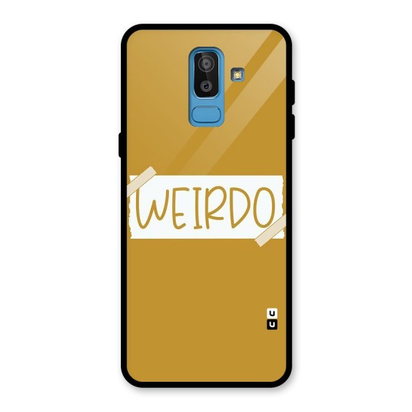 Simple Weirdo Glass Back Case for Galaxy J8