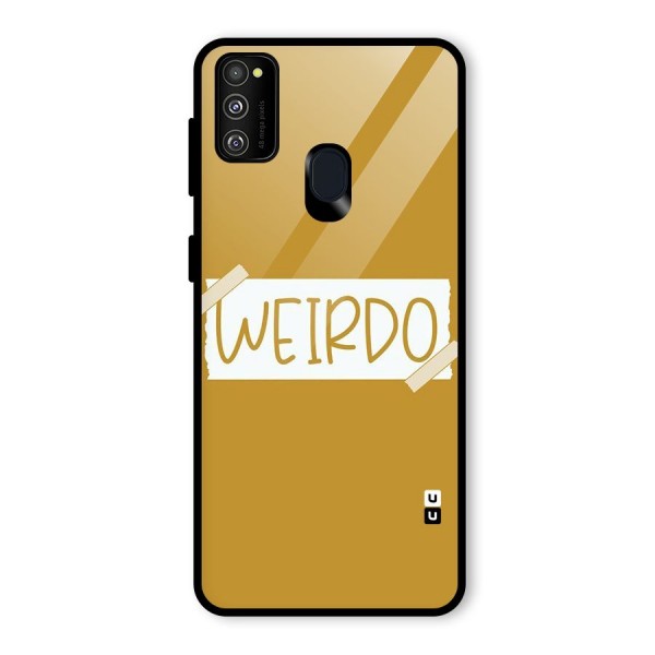 Simple Weirdo Glass Back Case for Galaxy M21