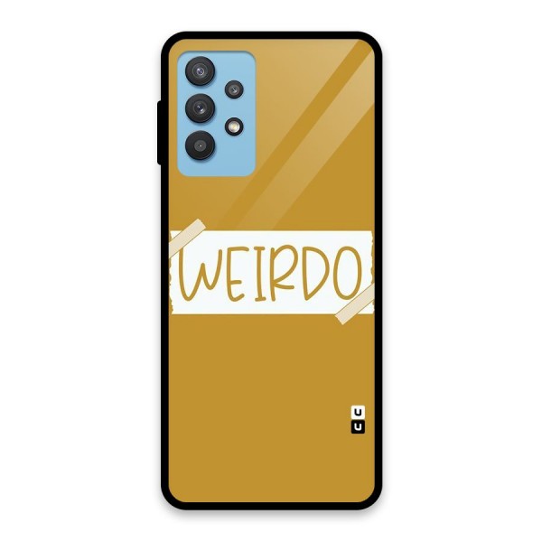 Simple Weirdo Glass Back Case for Galaxy M32 5G