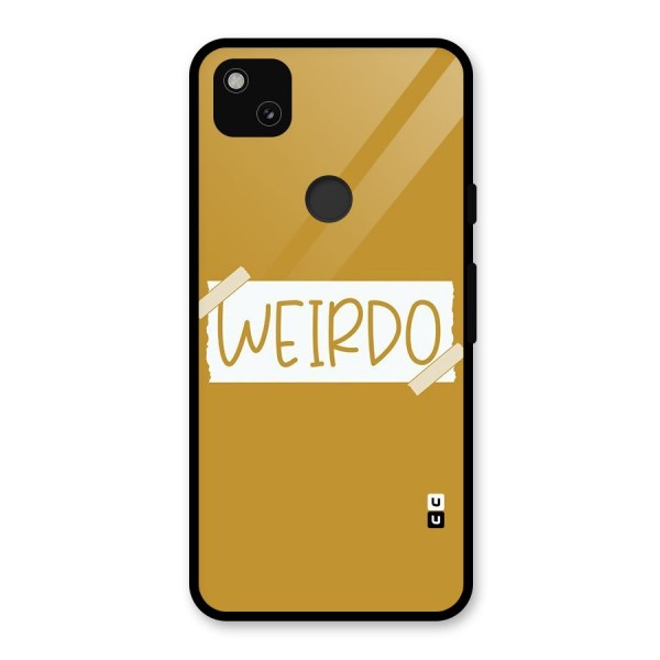 Simple Weirdo Glass Back Case for Google Pixel 4a