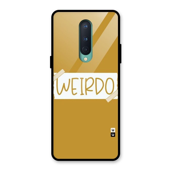 Simple Weirdo Glass Back Case for OnePlus 8