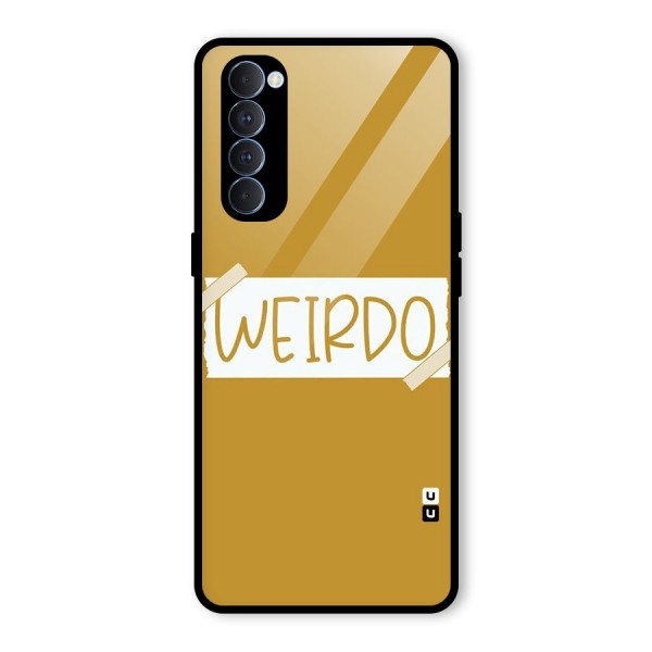 Simple Weirdo Glass Back Case for Oppo Reno4 Pro