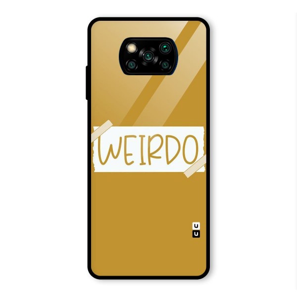 Simple Weirdo Glass Back Case for Poco X3 Pro