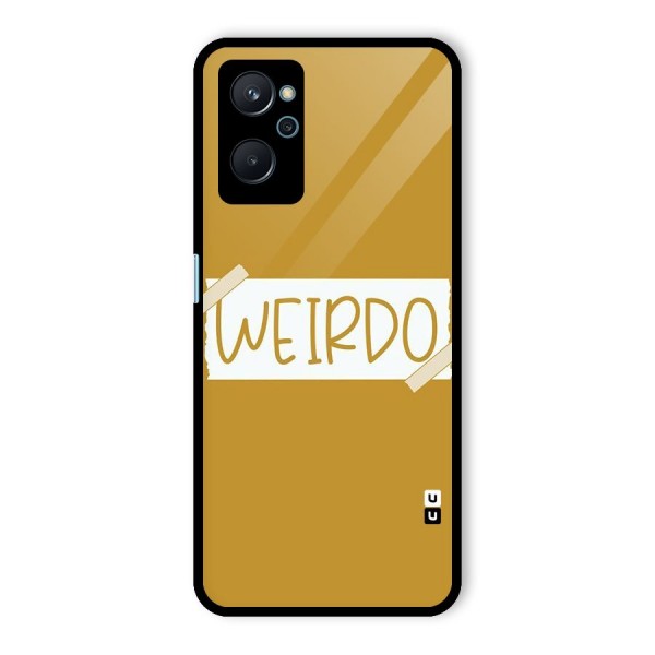 Simple Weirdo Glass Back Case for Realme 9i