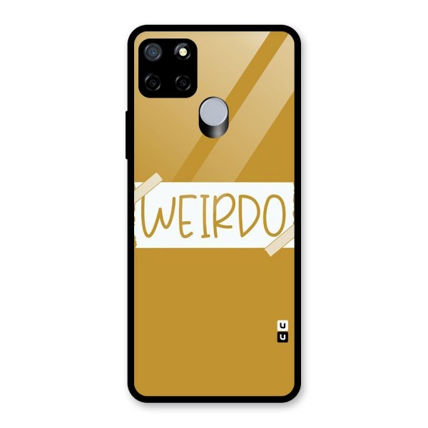 Simple Weirdo Glass Back Case for Realme C15