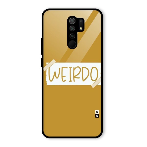 Simple Weirdo Glass Back Case for Redmi 9 Prime