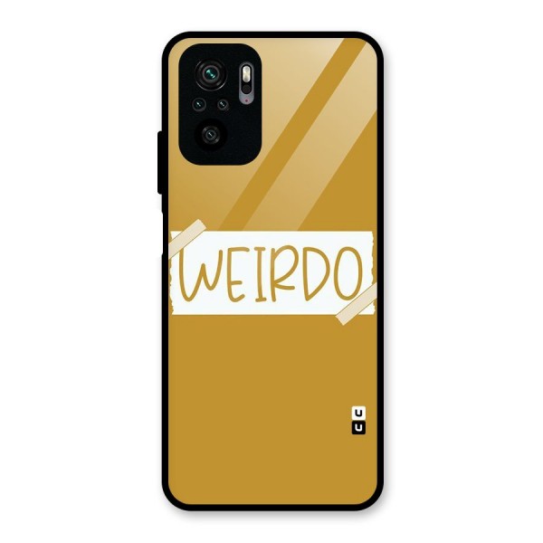 Simple Weirdo Glass Back Case for Redmi Note 10