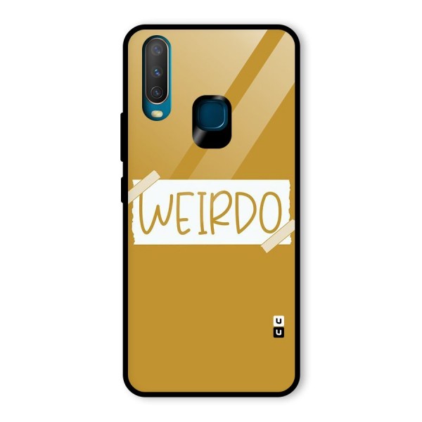 Simple Weirdo Glass Back Case for Vivo Y12