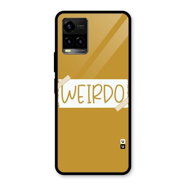 Simple Weirdo Glass Back Case for Vivo Y21 2021