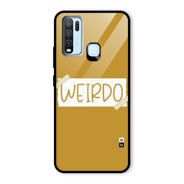 Simple Weirdo Glass Back Case for Vivo Y30