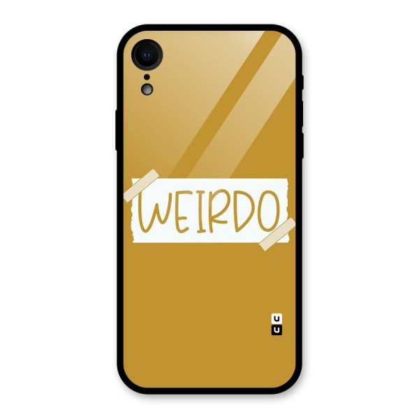 Simple Weirdo Glass Back Case for XR