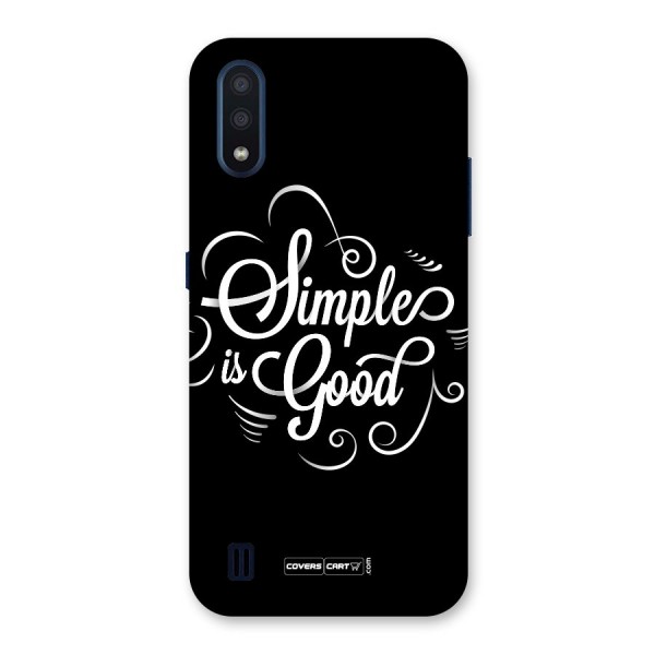 Simple is Good Back Case for Galaxy M01