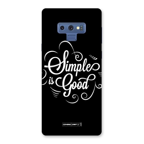 Simple is Good Back Case for Galaxy Note 9