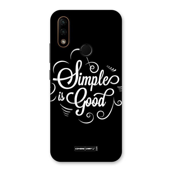 Simple is Good Back Case for Lenovo A6 Note