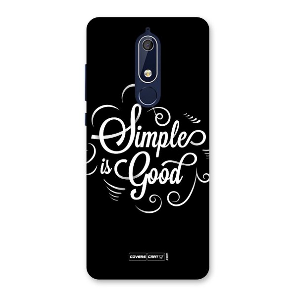 Simple is Good Back Case for Nokia 5.1