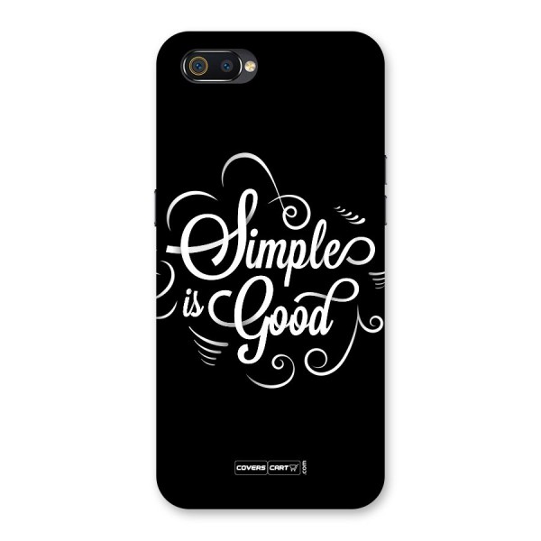 Simple is Good Back Case for Realme C2