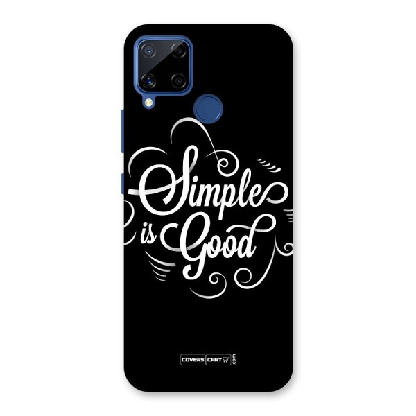 Simple is Good Back Case for Realme Narzo 30A