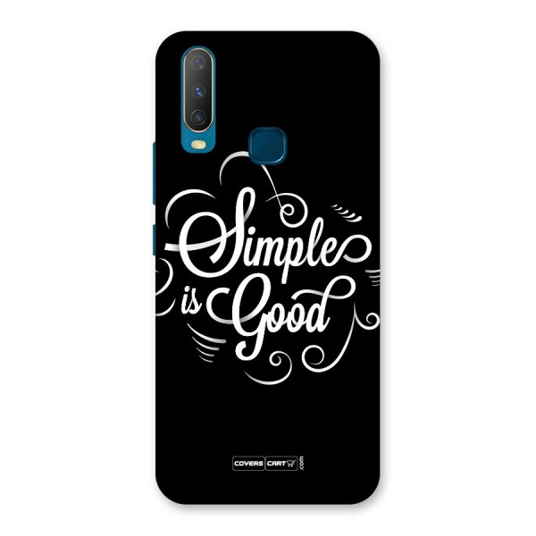 Simple is Good Back Case for Vivo U10