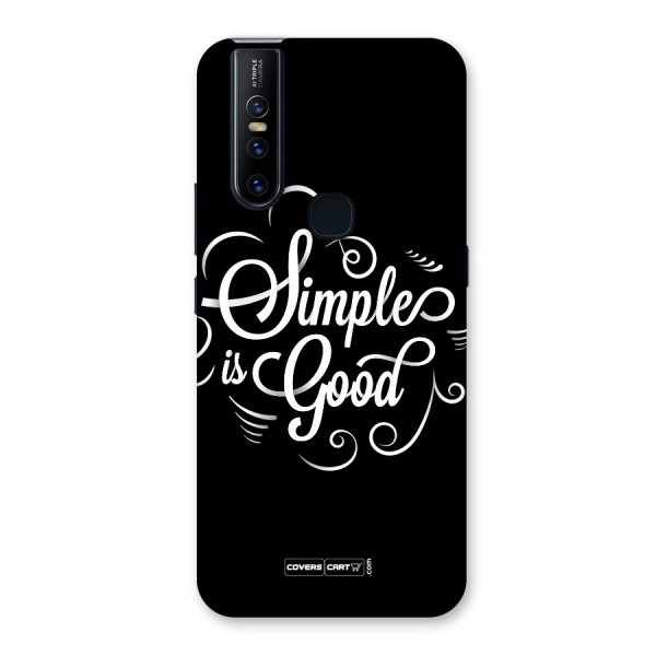 Simple is Good Back Case for Vivo V15