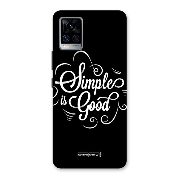 Simple is Good Back Case for Vivo V20 Pro