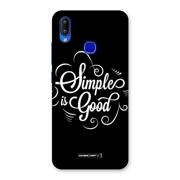 Simple is Good Back Case for Vivo Y91