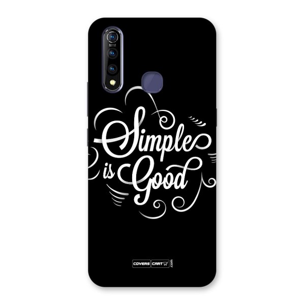 Simple is Good Back Case for Vivo Z1 Pro