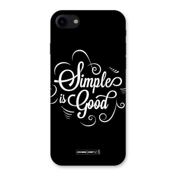 Simple is Good Back Case for iPhone SE 2020