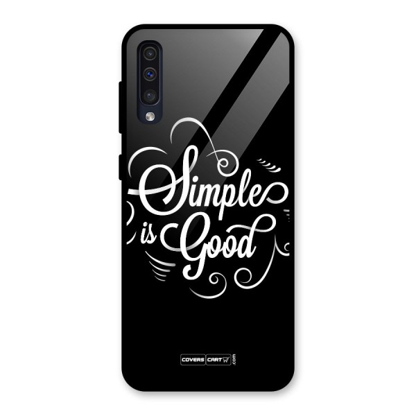 Simple is Good Glass Back Case for Galaxy A50s