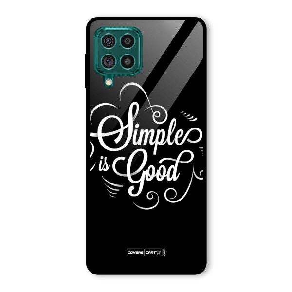 Simple is Good Glass Back Case for Galaxy F62