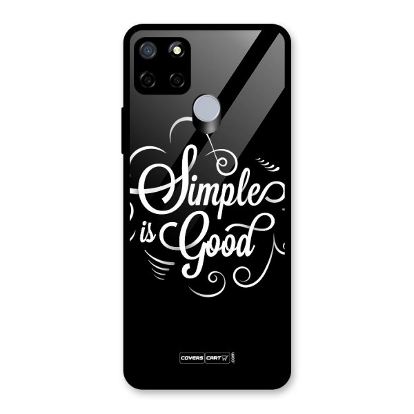 Simple is Good Glass Back Case for Realme C15