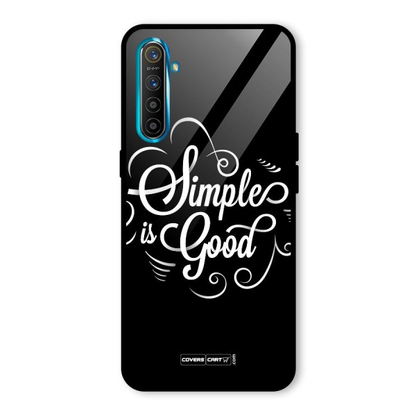 Simple is Good Glass Back Case for Realme XT