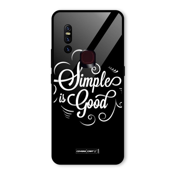 Simple is Good Glass Back Case for Vivo V15