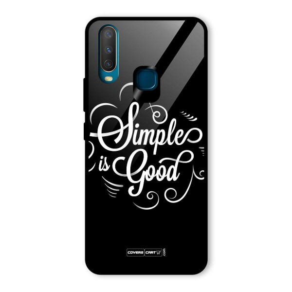 Simple is Good Glass Back Case for Vivo Y12