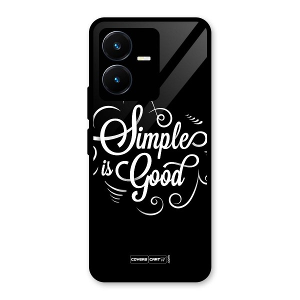 Simple is Good Glass Back Case for Vivo Y22