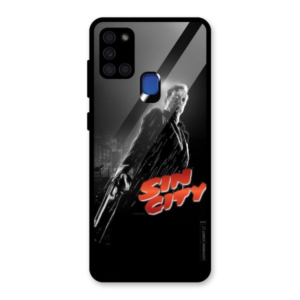 Sin City Glass Back Case for Galaxy A21s