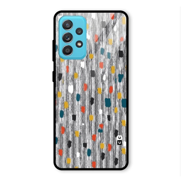 Single Paint Pattern Glass Back Case for Galaxy A52