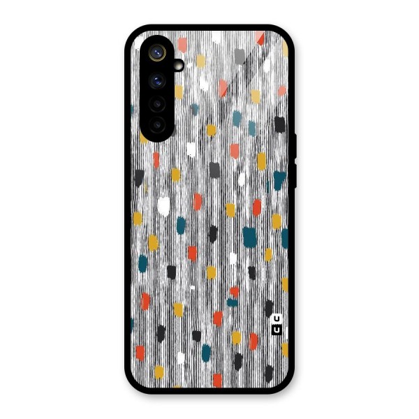 Single Paint Pattern Glass Back Case for Realme 6