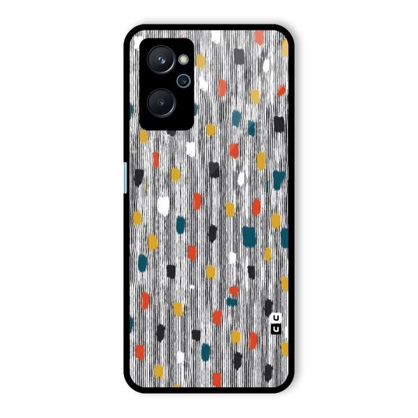 Single Paint Pattern Glass Back Case for Realme 9i