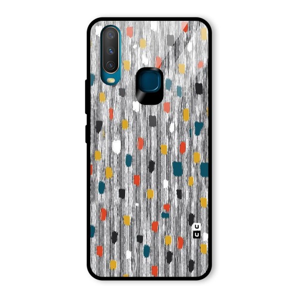 Single Paint Pattern Glass Back Case for Vivo Y15